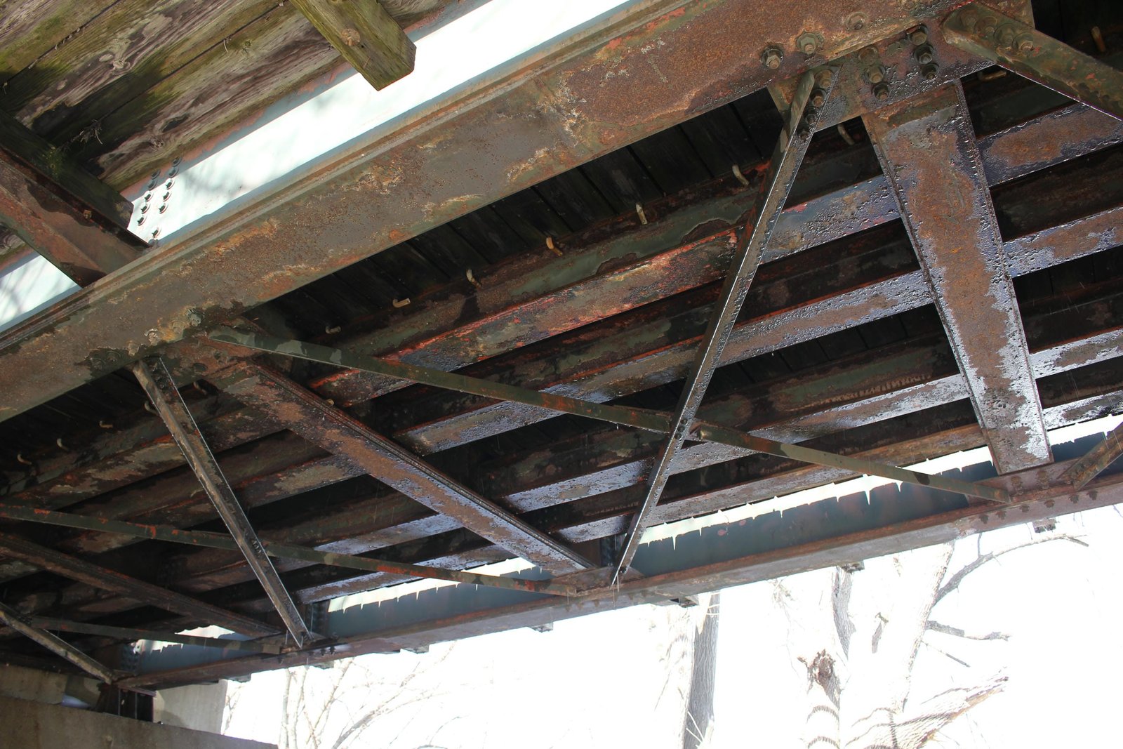 Under bridge